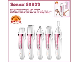 Bộ dao cạo, cắt tỉa lông mũi, tạo hình lông mày Sonax S8822 - Hàng Xịn Xuất Châu Âu